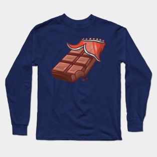 Dark Chocolate Bar Long Sleeve T-Shirt